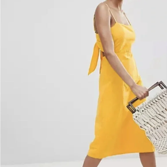 Vero Moda | Dresses | Vero Moda Tie Back Midi Dress | Poshmark
